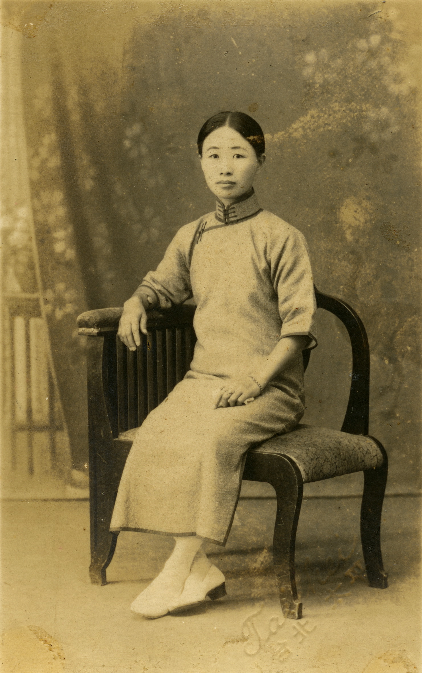 Clay Linen Straight Qipao — silk qipao