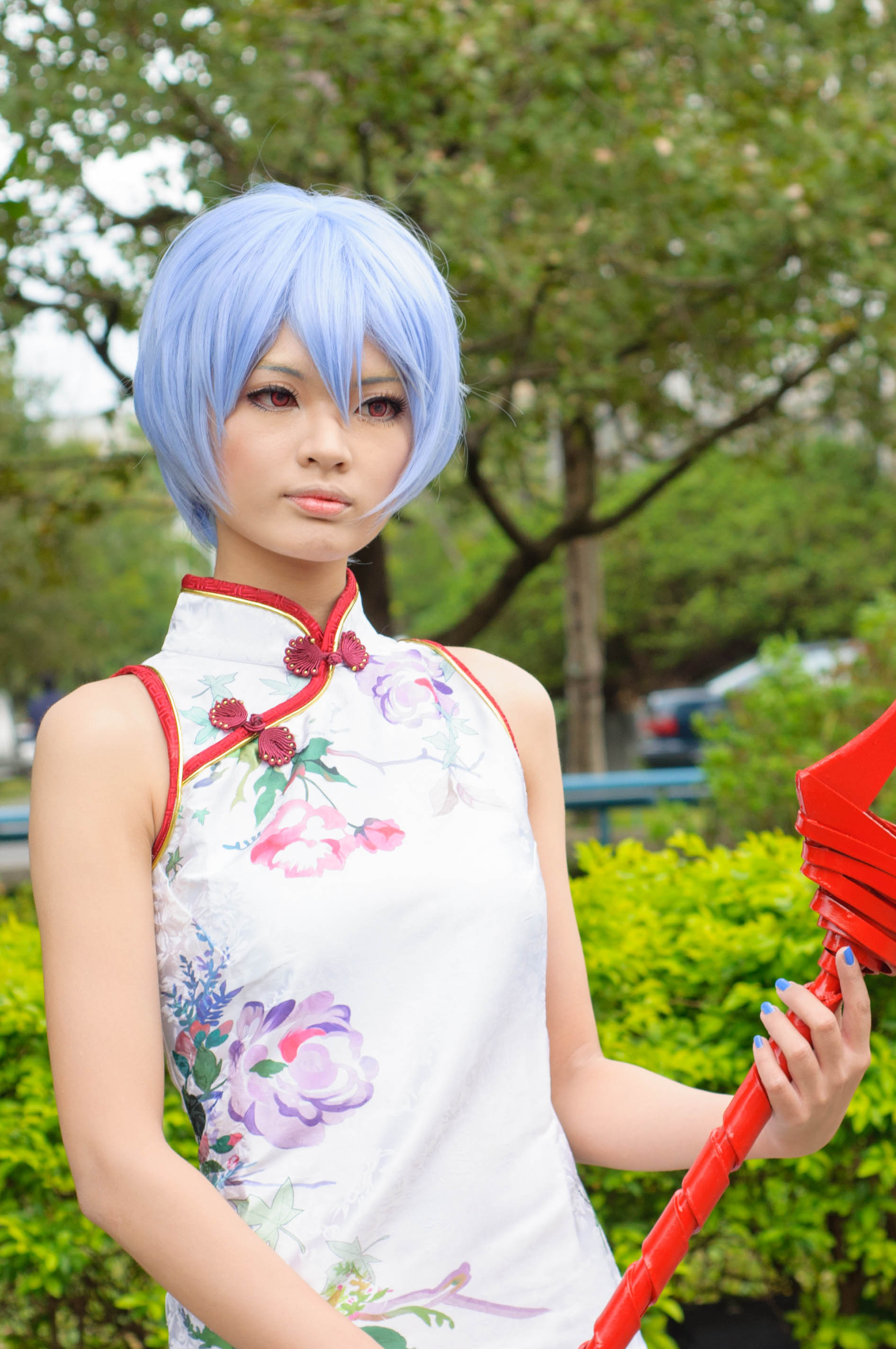 Qipao cosplay — Rei Ayanami look, 2014 — QI MODA gallery